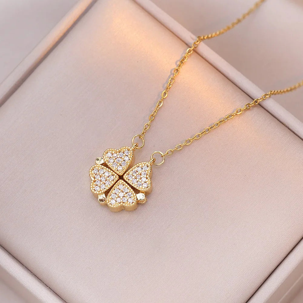 Magnetic Necklace | LuckyCharm 2 in 1 – One Touch, One Transformation, A Thousand Emotions!